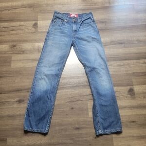 Levis 514 Jeans Boy's 25×27 Reg Blue Slim Fit Straight Leg Medium Wash Pants